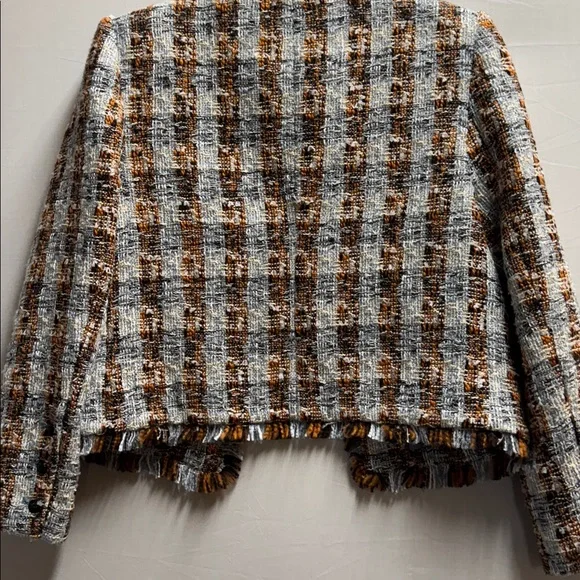 L'AGENCE Women's Plaid Tweed Blazer - Brown and blue
Size 8 - Picture 10 of 10